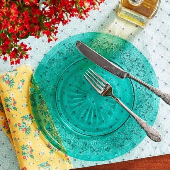 š¦Ā New Pioneer Woman Cassie
GlassāTealāBlueāDinnerāPlates,āSetāofā4 - Picture 5 of 8